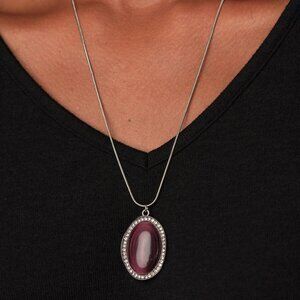 Paparazzi Jewelry Accessories - GLISTEN To This - Purple Necklace - Vintage
